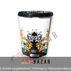 Pedálos szemetes kuka 11 L - barokk mintás