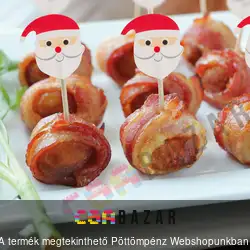 Falatka szurkáló pálcika - mikulás - 8,5 cm - 12 db / csomag