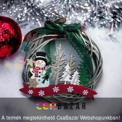 Ajtóra akasztható karácsonyi ajtódísz - többféle