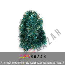 Fenyő boa, girland 7cm / 2 m - kék-arany