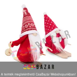 Karácsonyi skandináv manó 7 x 13 x 15 cm - 2 féle