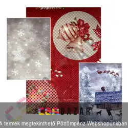 Karácsonyi asztalterítő 140x100cm viaszos vászon