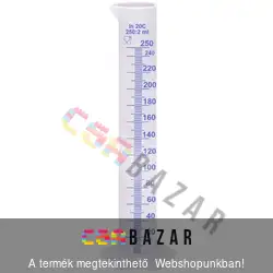 Műanyag mérőhenger 250 ml