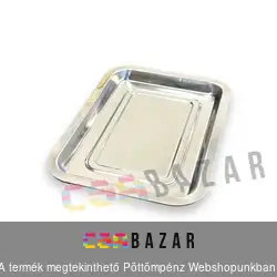 Inox tálca 26 cm x 19 cm