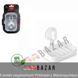 Fali szappantartó műanyag - tapadókorongos
