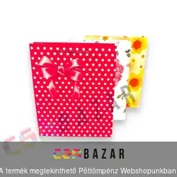 Ajándéktasak nagy 26x32 cm - virágos