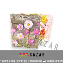 Ajándéktasak óriás 32x39 cm - virágos