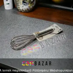 Cukrász habverő 30 cm inox
