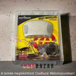 Weitech Ultrahangos kártevő riasztó 280 m2 - 230V