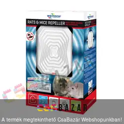 Weitech Vibrációs/rezgő patkány és egérriasztó - tetőtérre 150m2 - 240V