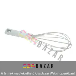 Erős, szilikonos habverő 26 cm