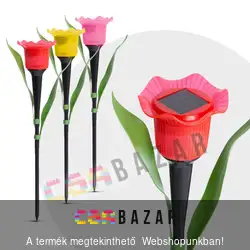 LED-es szolár tulipánlámpa - napelemes lámpa 31 cm