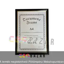 Fotó Diplomakeret A4 - 21 x 29,7 cm - fekete