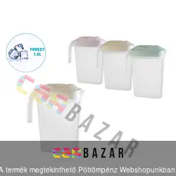 Műanyag limonádés kancsó tetővel 1,5 L