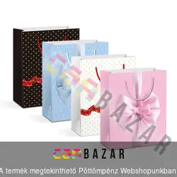 Dísztasak, ajándéktasak papír - 265 x 330 x 127 mm - masnik