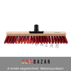 Bonus kültéri fa testű betonseprű, tolóseprű 40 cm - menetes nyéltartóval