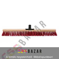 Bonus kültéri fa testű betonseprű, tolóseprű 60 cm - menetes nyéltartóval