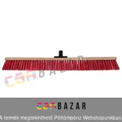 Bonus kültéri fa testű betonseprű, tolóseprű 80 cm - menetes nyéltartóval