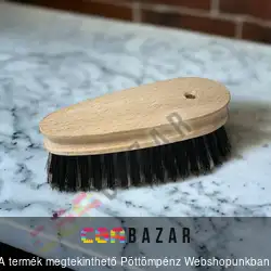 Fa cipőtisztító kefe fénykefe ovális