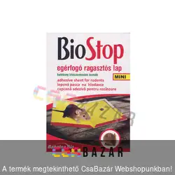 Biostop ragadós egér- és patkányfogó lap - MINI