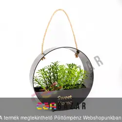 Műnövény dekoráció fali - 19 x 19 cm - több féle