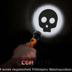 Halloween-i zseblámpa LED-es - 5 féle világítási minta - 2 x AA