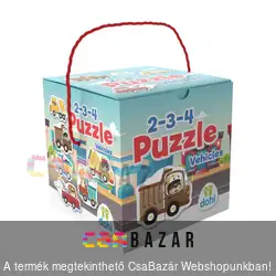 18 db-os puzzle - járművek