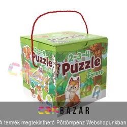 18 db-os puzzle - erdő állatai