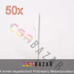 50 db-os eldobható műanyag kés csomag