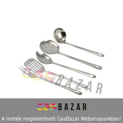 5 db-os tálaló szett rozsdamentes acélból