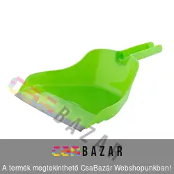 Bonus Szemétlapát gumi éllel zöld - Hendrix gumis lapát HACCP