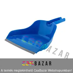 Bonus Szemétlapát gumi éllel kék - Hendrix gumis lapát HACCP