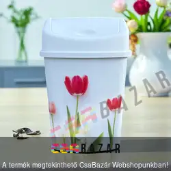 Billenős szemetes kuka 8L- tulipán