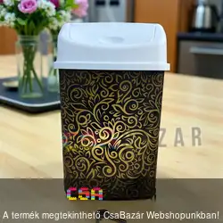 Billenős szemetes kuka 8L- arany inda
