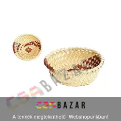 Bambusz kosár kerek 13x5 cm