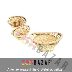 Bambusz kosár csónak 20x15x8 cm