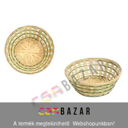 Bambusz kosár kerek 23 cm