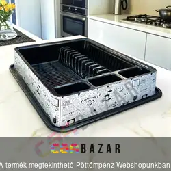 Edényszárító tálcával - desszertes felirat