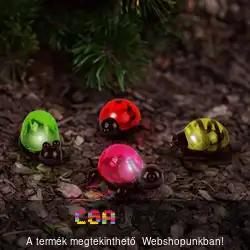 LED-es szolár lámpa hidegfehér 10 x 6 x 14 cm - csipeszes - 4 féle figura