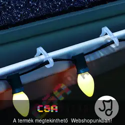 Ereszcsatorna akasztó szett átlátszó színű - 50 db / csomag