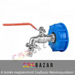 IBC tartály kupak fém csappal