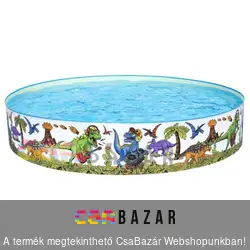 Merev falú medence 183 x 38 cm Bestway 55022 - dínók