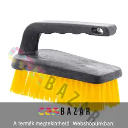 Bonus fogantyús súrolókefe 13 cm - sárga - HACCP