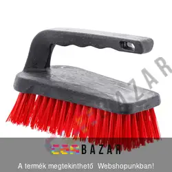 Bonus fogantyús súrolókefe 13 cm - piros - HACCP