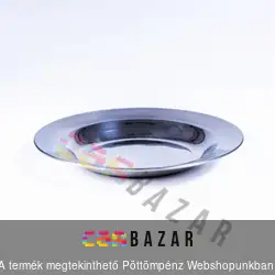 Fém mély tányér 22 cm - rozsdamentes acél