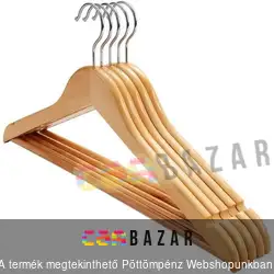 5 db-os fa vállfa készlet