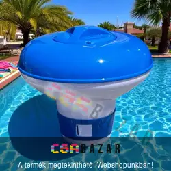 Úszó vegyszeradagoló nagy tablettának - 22 cm