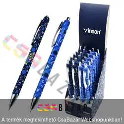 Golyóstoll nyomógombos Vinson Point 0,7 mm olajos betéttel K36