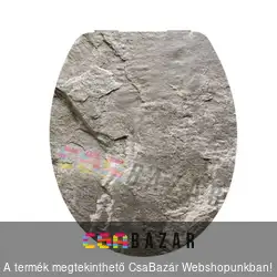 WC ülőke duroplast Easy Click - lecsapódásmentes zsanérokkal szürke szikla mintás