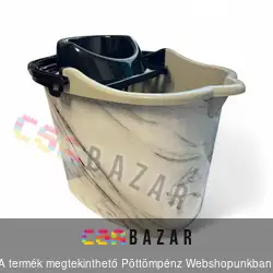 Mintás felmosó vödör 13 L - fehér márvány